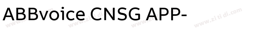 ABBvoice CNSG APP字体转换 ABBvoice CNSG APP字体转换